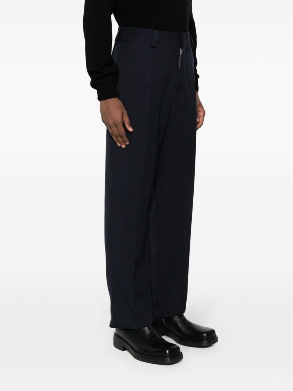 tapered wool trousers - 3