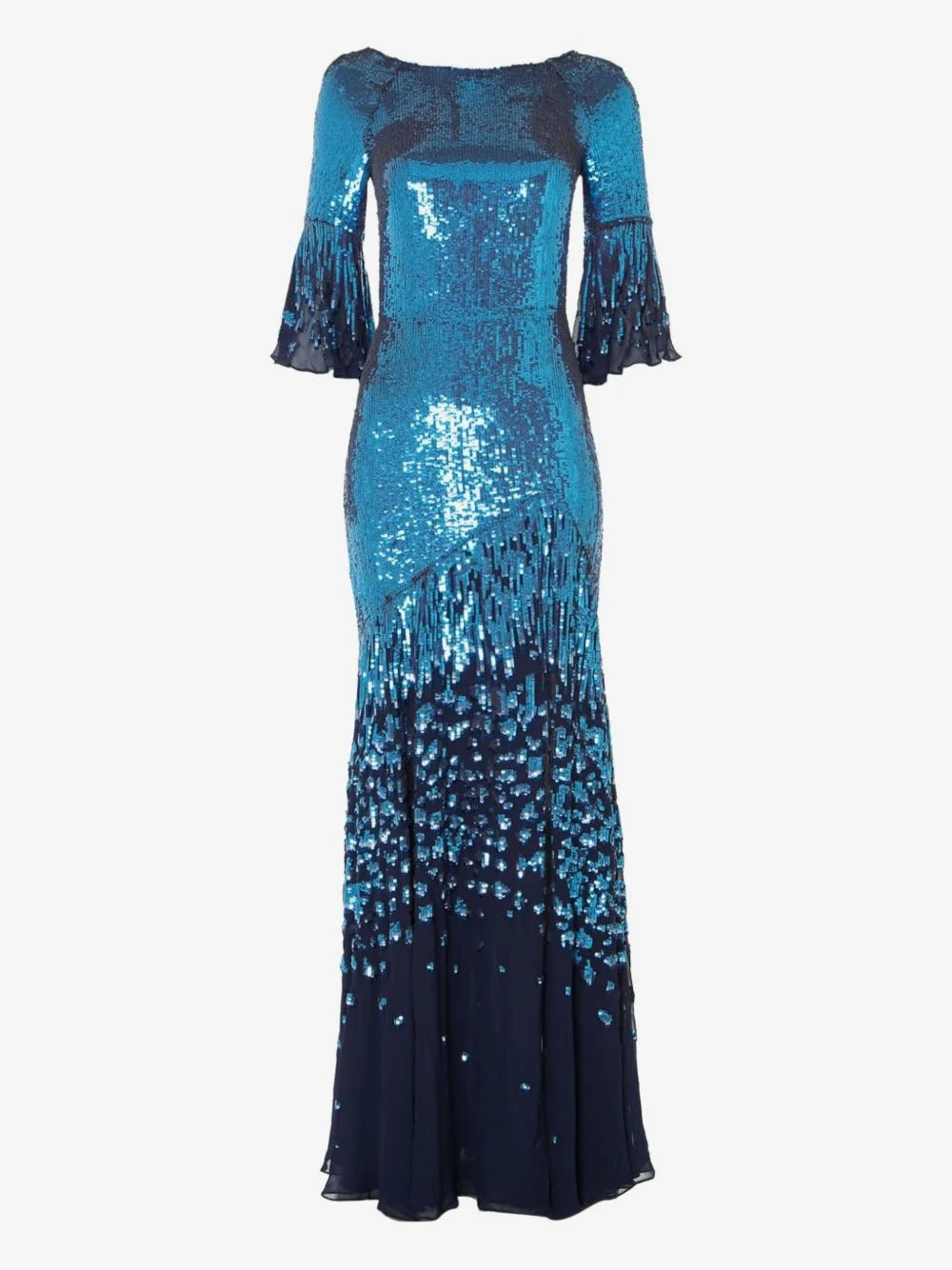 Celestial sequin-embellished evening dress - 1
