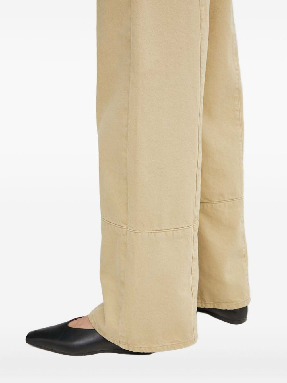 panelled wide-leg jeans - 5