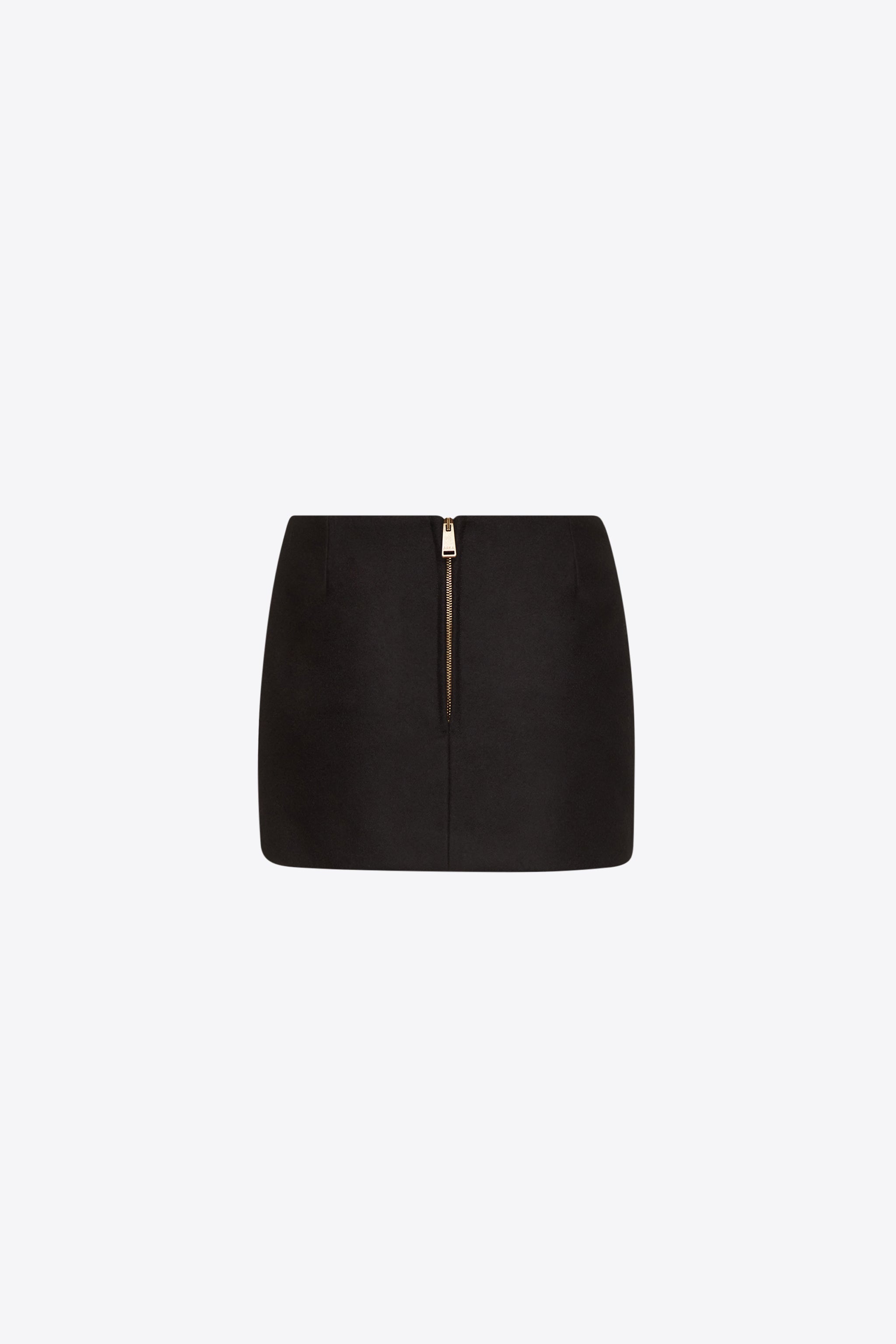 GEMSTONE BUTTON MINI SKIRT - 2