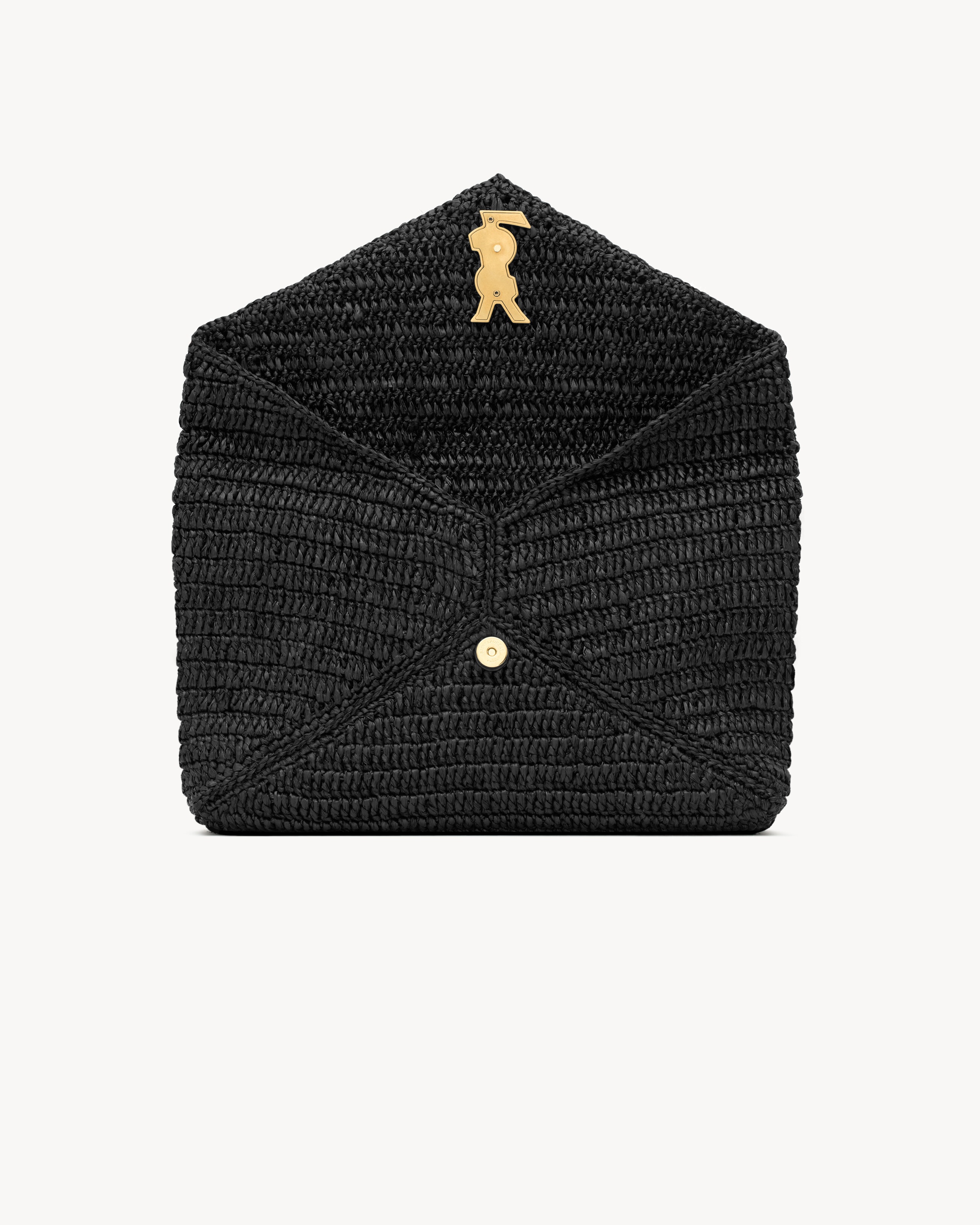 CASSANDRE LARGE ENVELOPE POUCH IN RAFFIA - 4