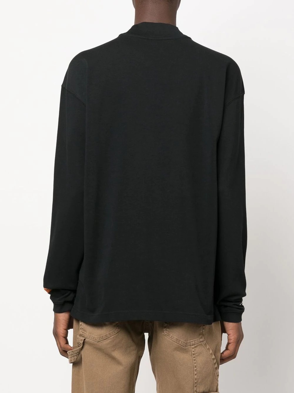 logo-embroidered turtleneck jumper - 5