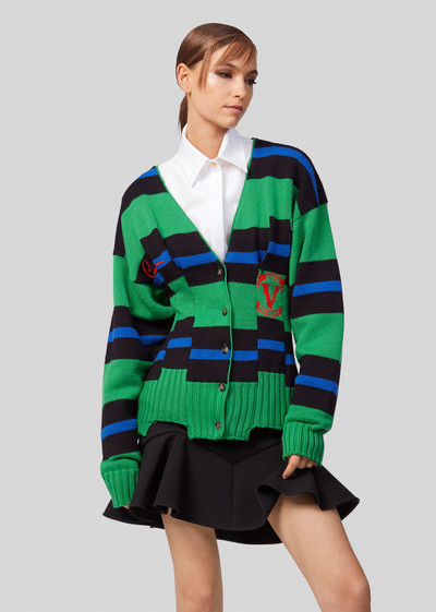 VERSACE Virtus Crest Wool Cardigan outlook