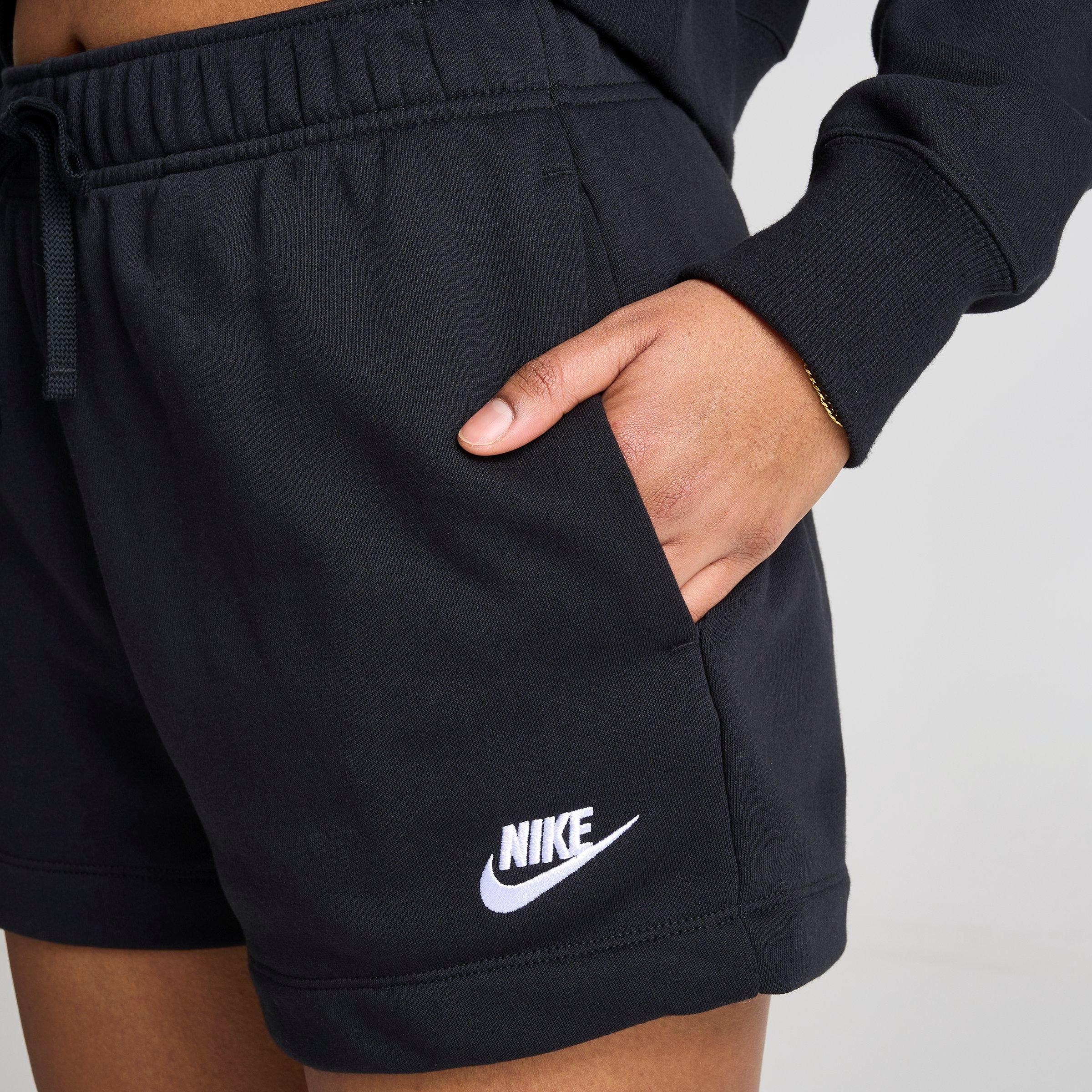 WOMEN'S NIKE SPORTSWEAR CLUB FLEECE MID-RISE SHORTS - 5