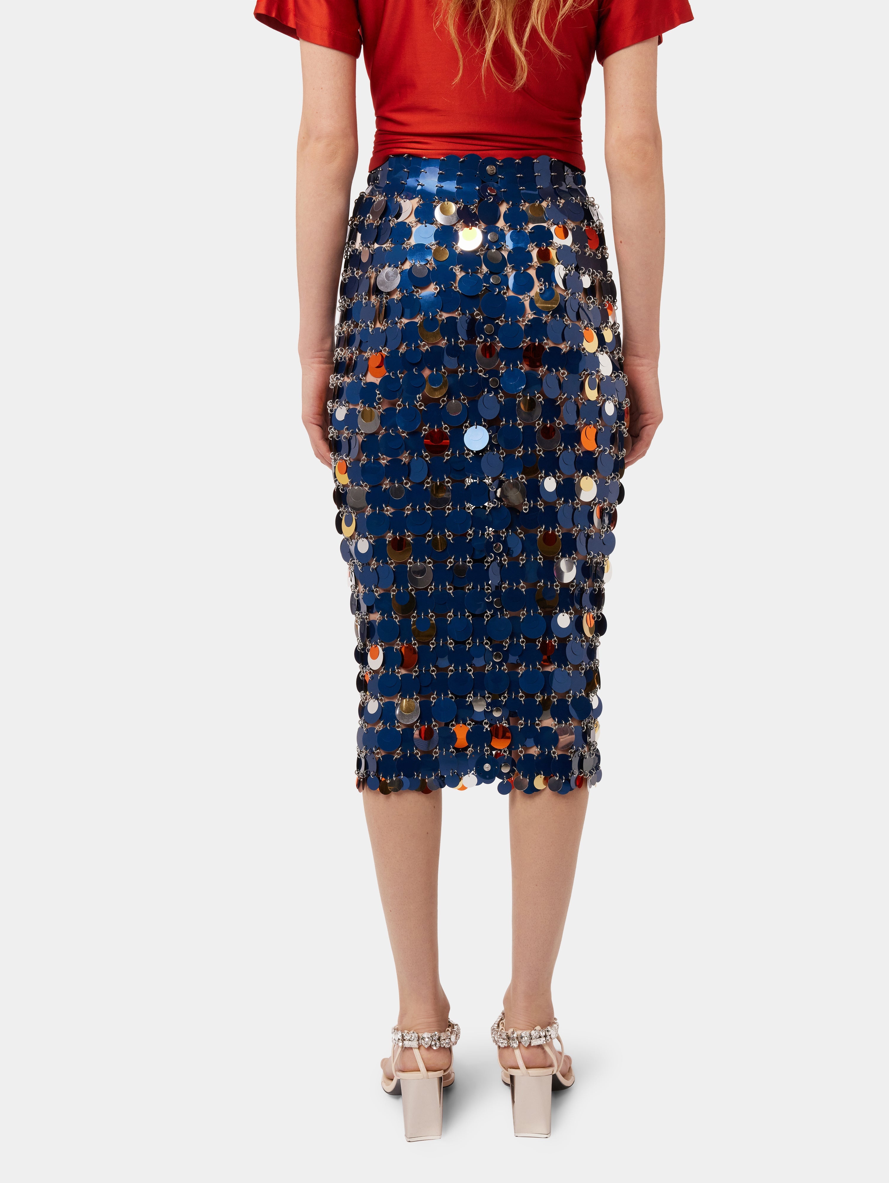 BLUE LONG SKIRT WITH SPARKLES ASSEMBLY - 5