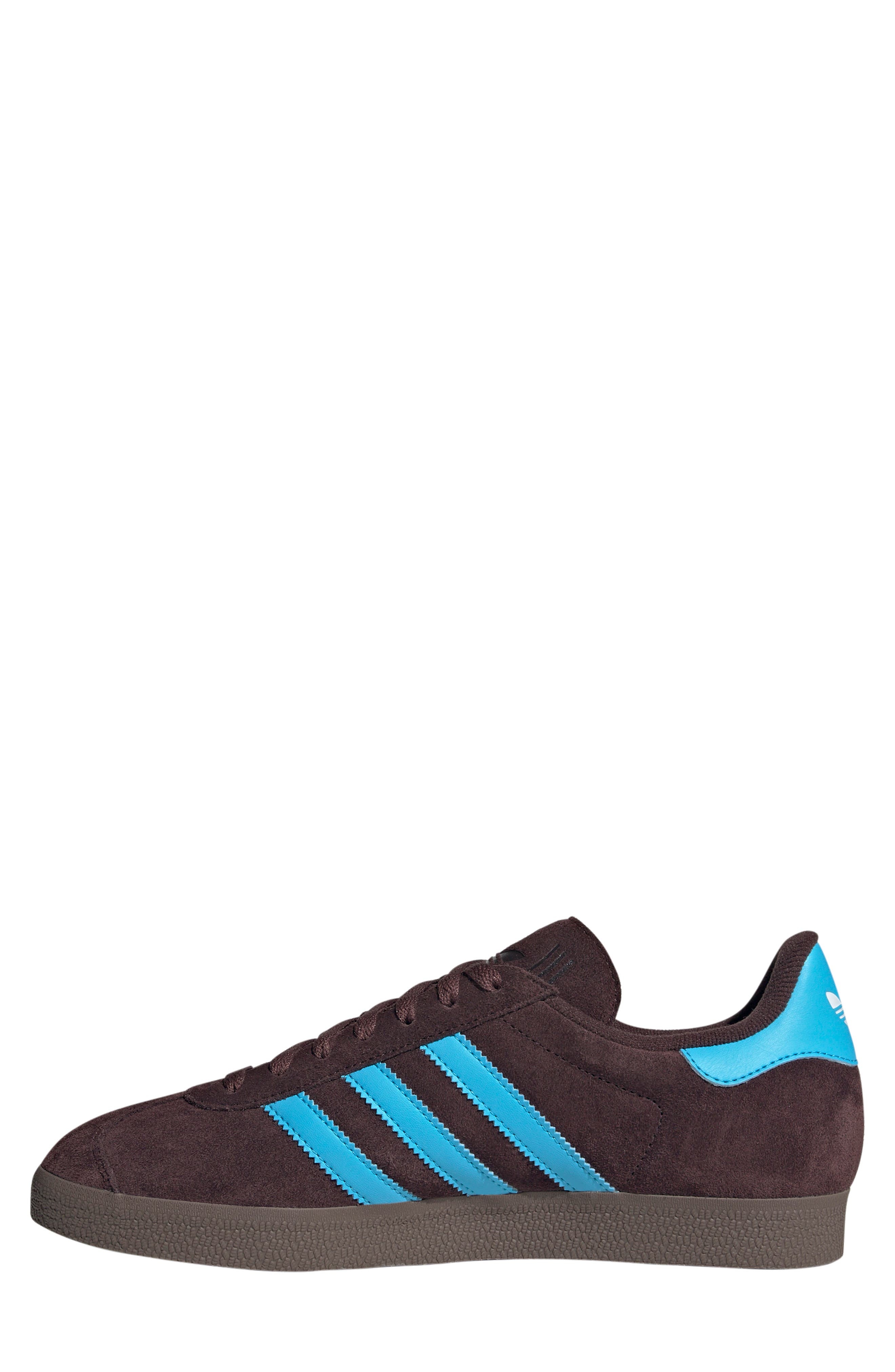 adidas Gazelle Sneaker in Shadow Brown/Sky Rush/White at Nordstrom - 6