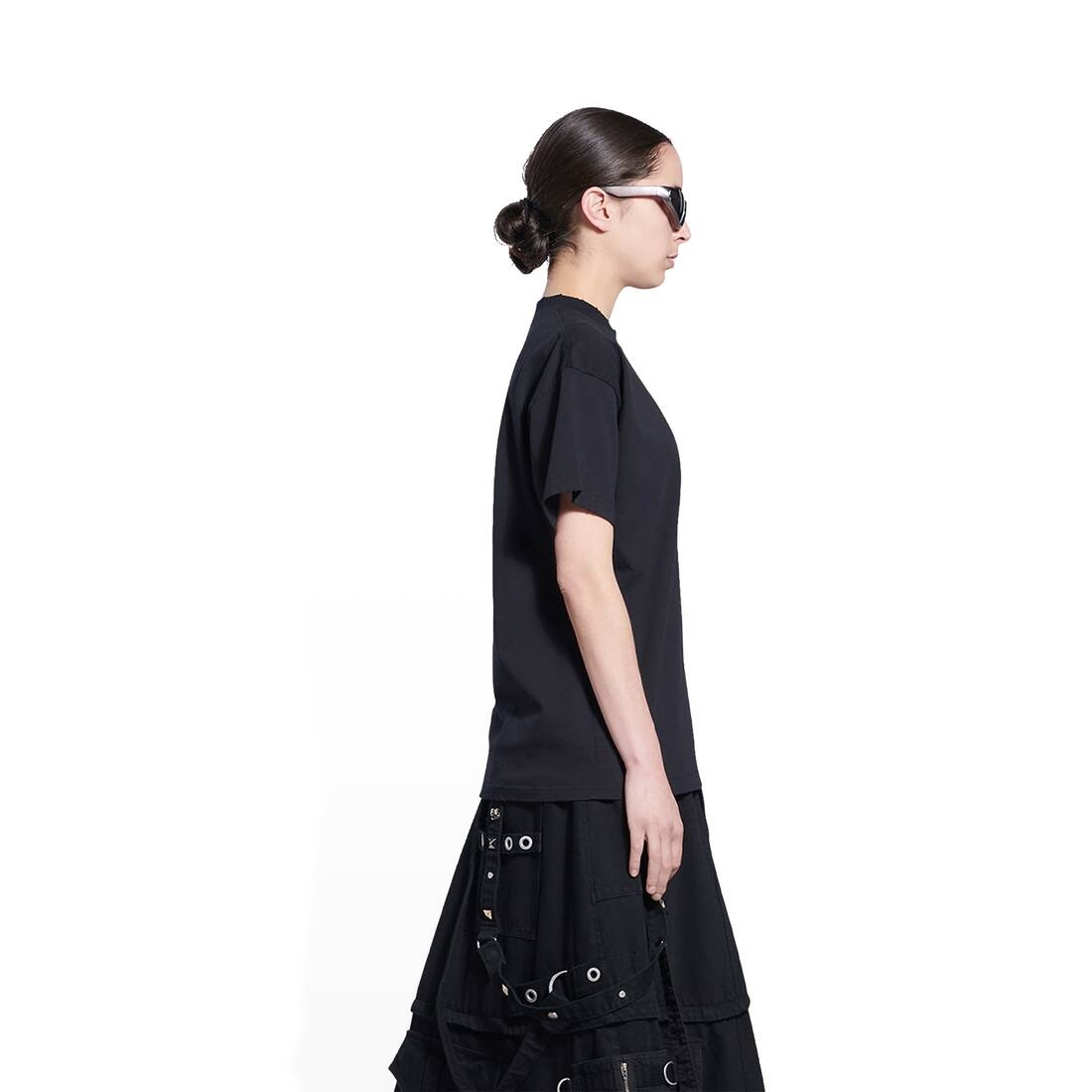 Women's Slime T-shirt Medium Fit in Black - 3