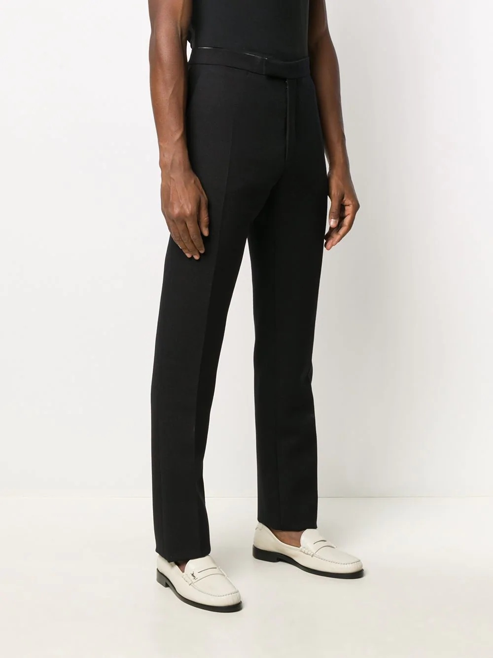 virgin wool tailored trousers - 4
