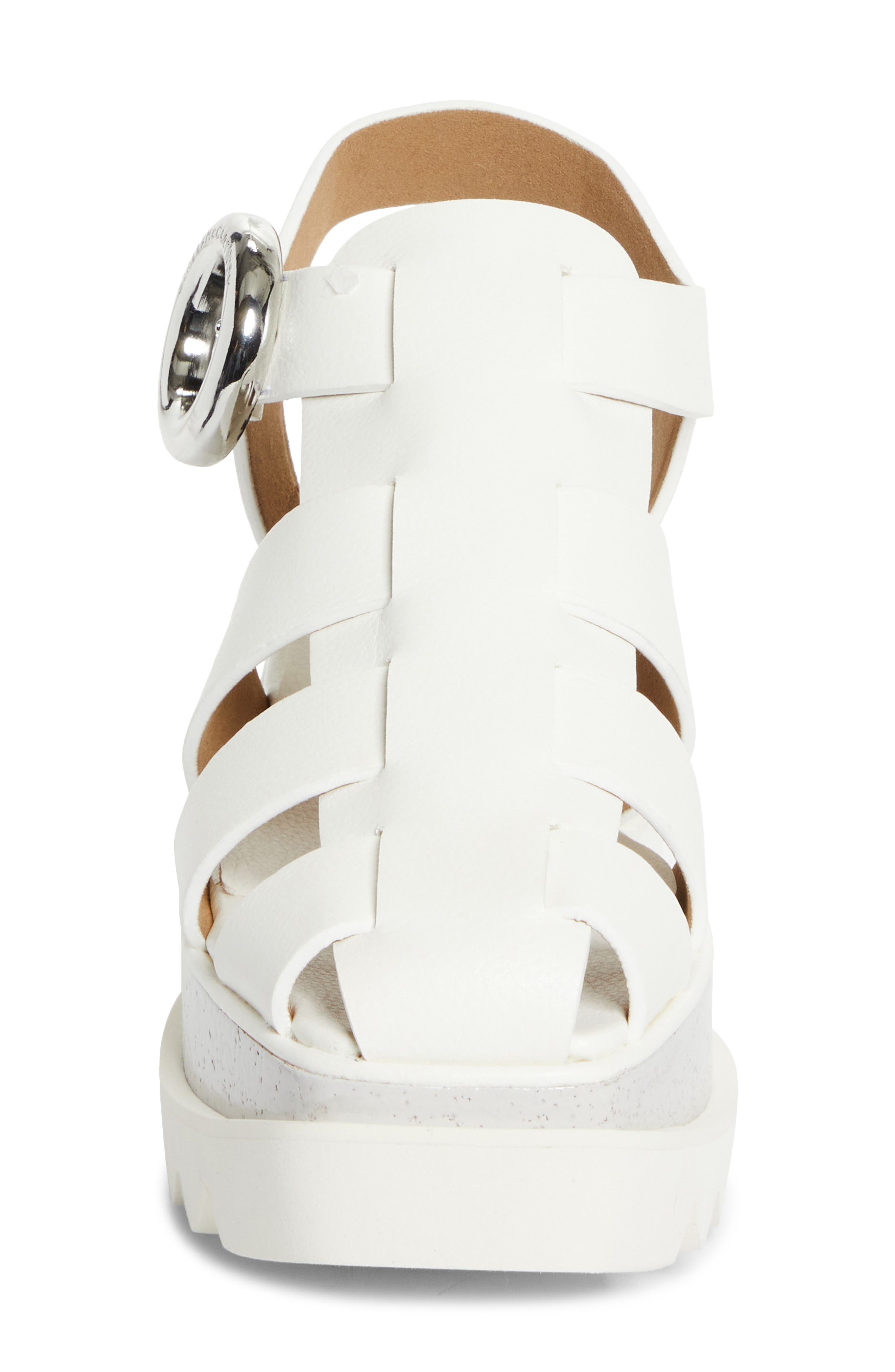 Stella McCartney Elyse Wedge Fisherman Sandal in Ivory at Nordstrom - 5