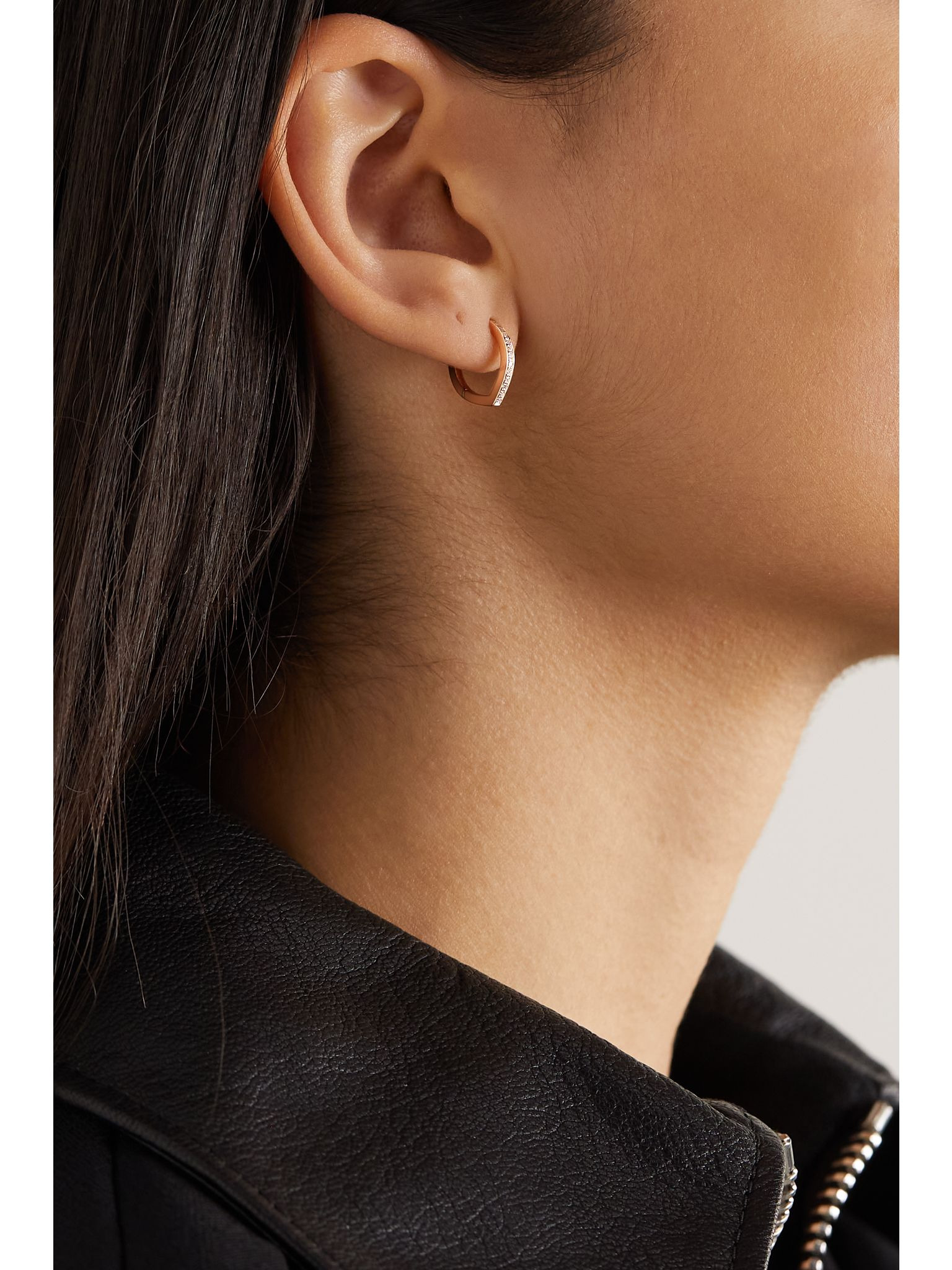 Antifer 18-karat rose gold diamond single earring Gold - 2