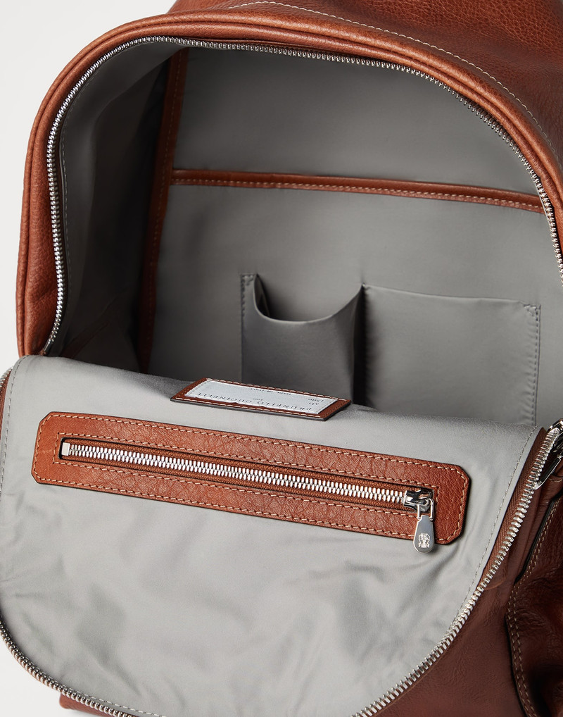 Grained calfskin travel backpack 5