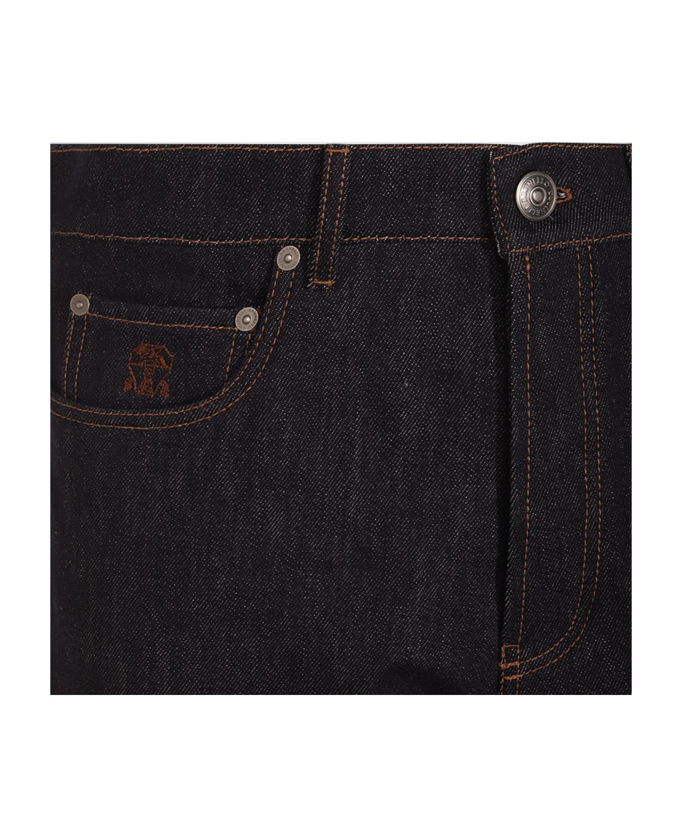 Blue Cotton Jeans - 3