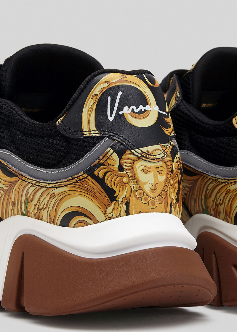 Barocco Homme Print Squalo Sneakers 5