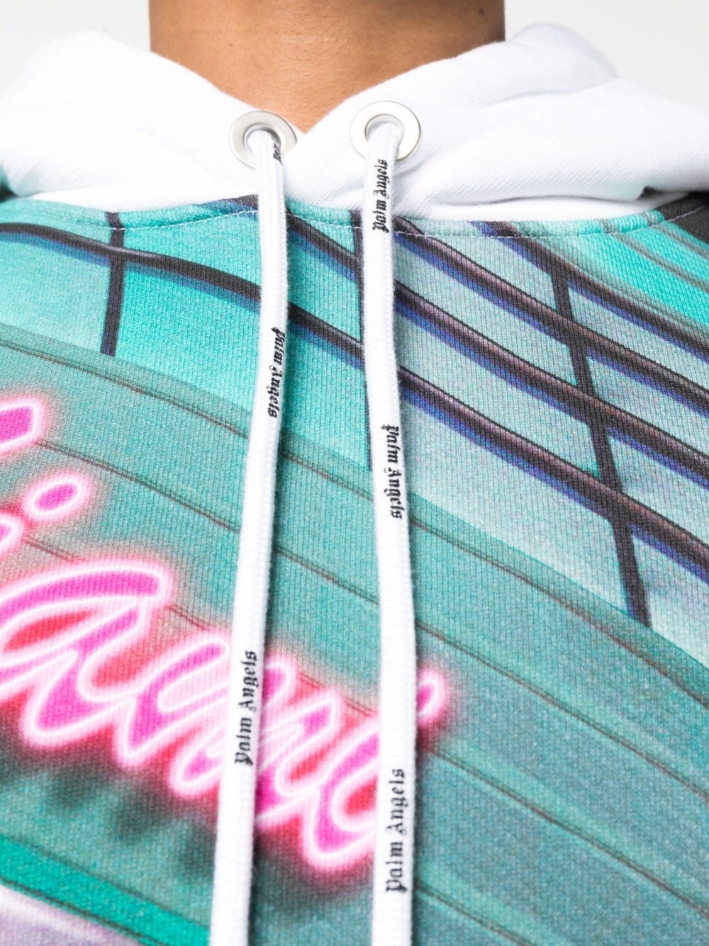 graphic-print drawstring hoodie - 5