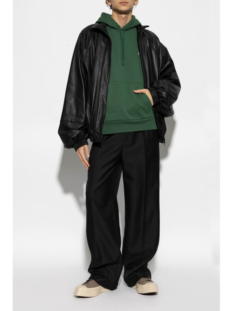 LACOSTE embroidered fleece hoodie outlook