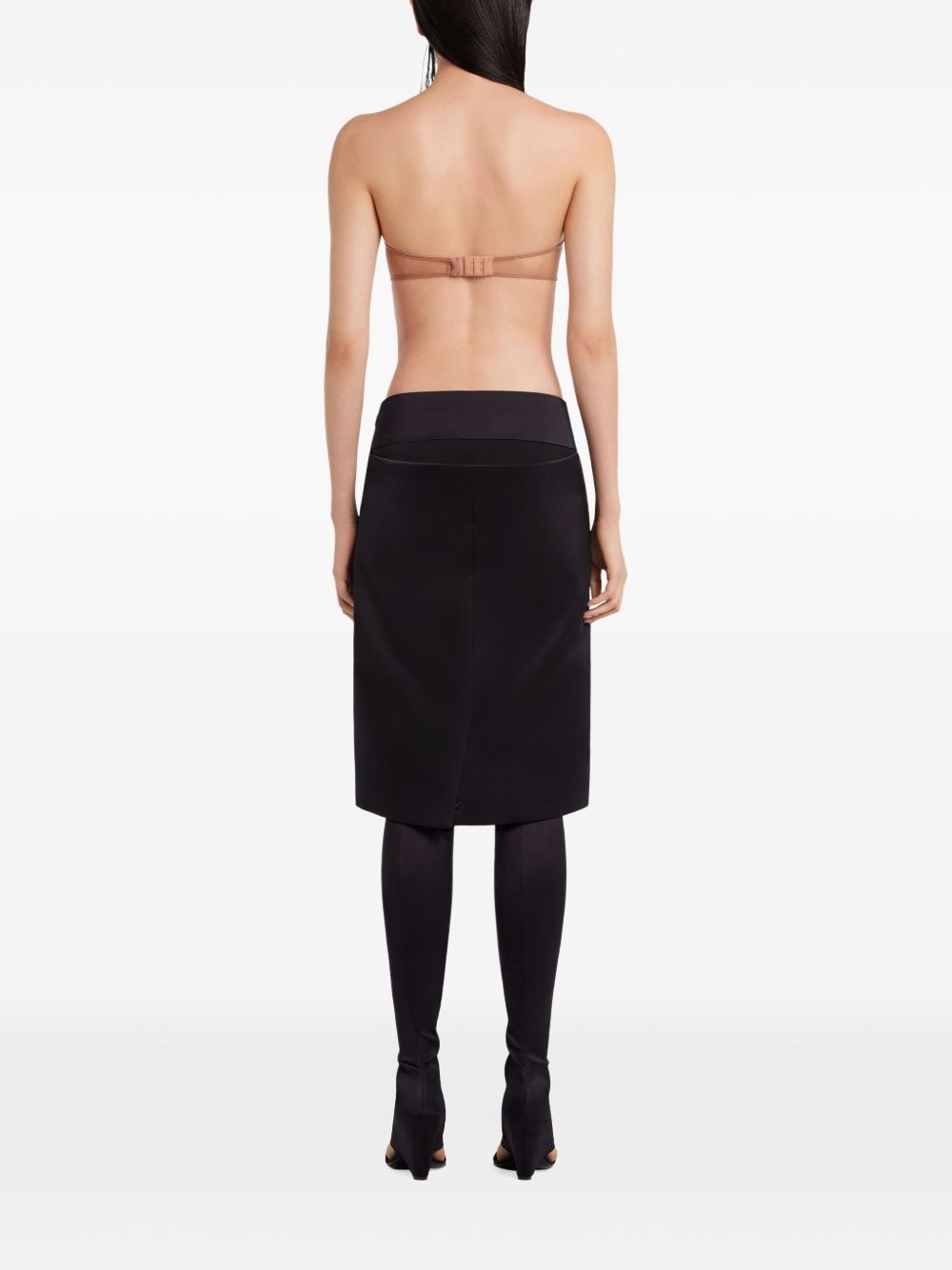 Oblique midi skirt - 4