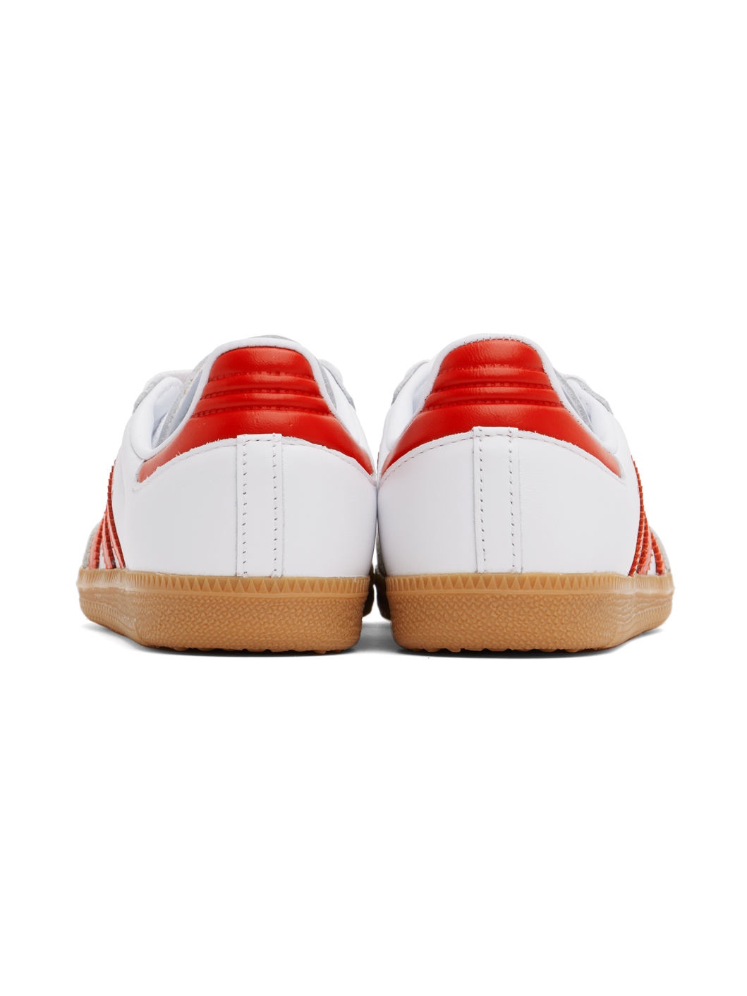 White & Red Samba OG Sneakers - 2