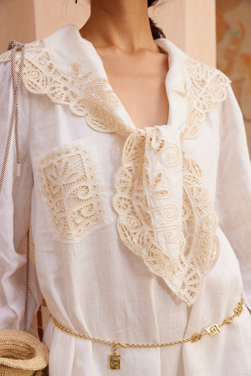 Rosemary Embroidered Midi Dress 5
