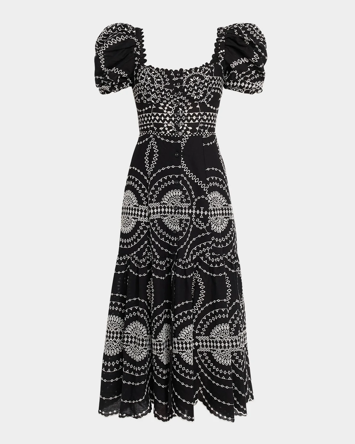 Kaysa Embroidered Midi Dress - 1