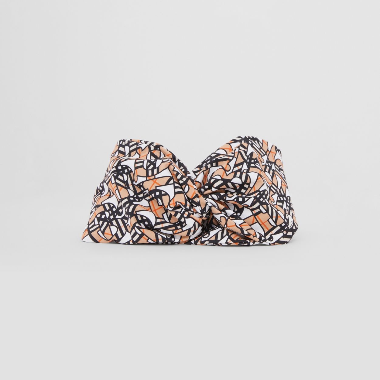 Monogram Print Stretch Jersey Headband - 1