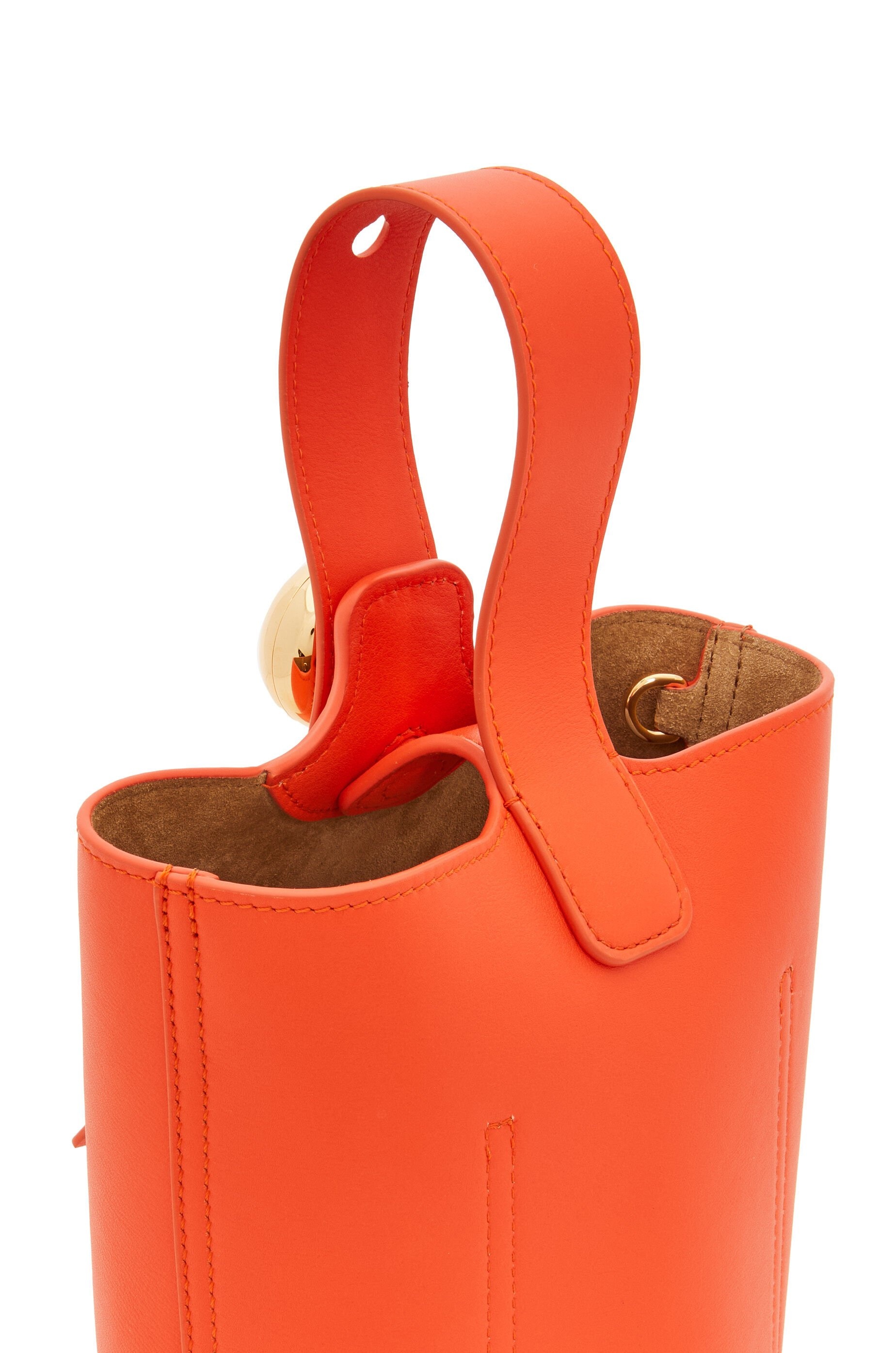 Mini Pebble Bucket bag in mellow calfskin - 10