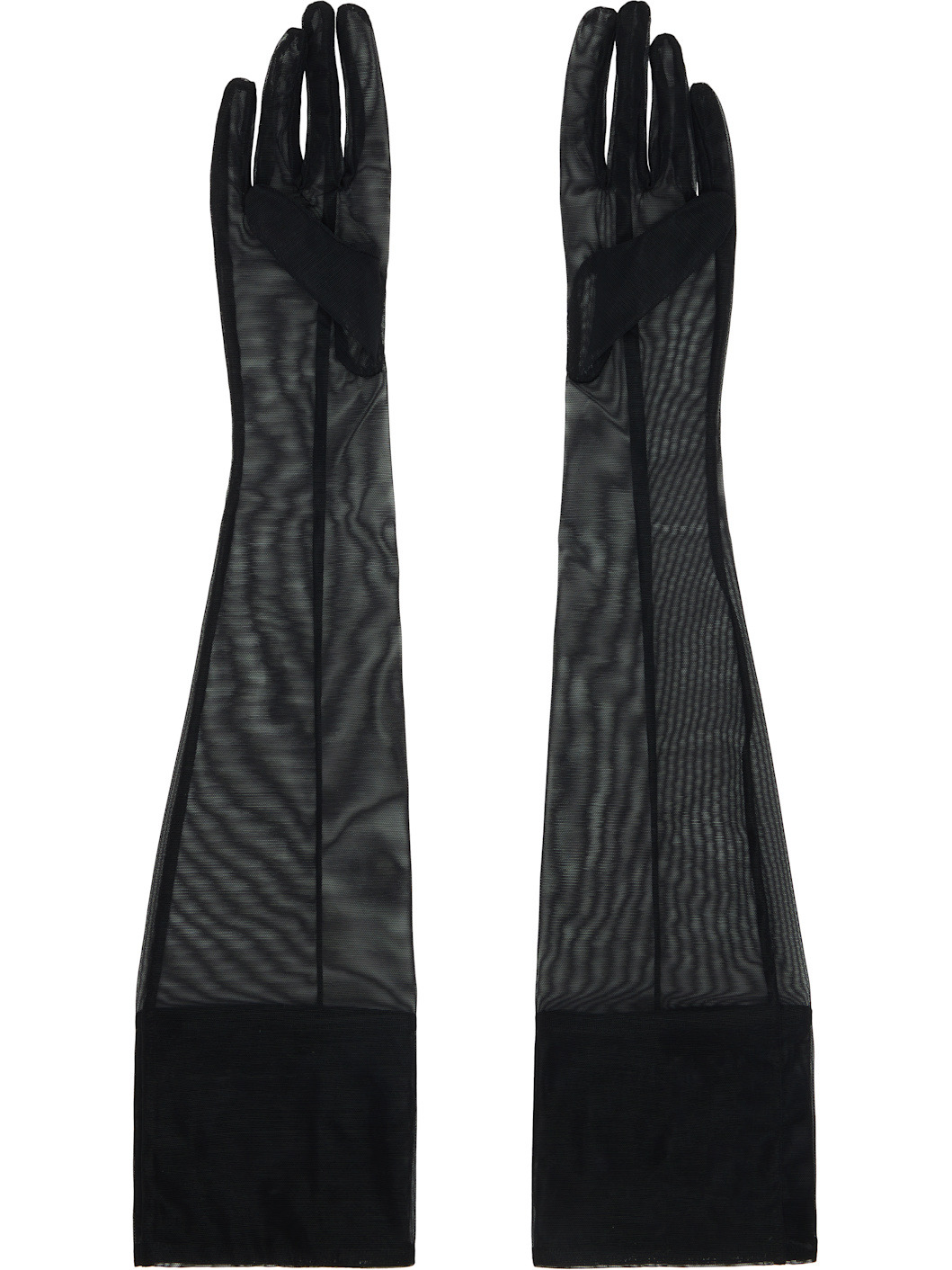 Black Sheer Gloves - 2