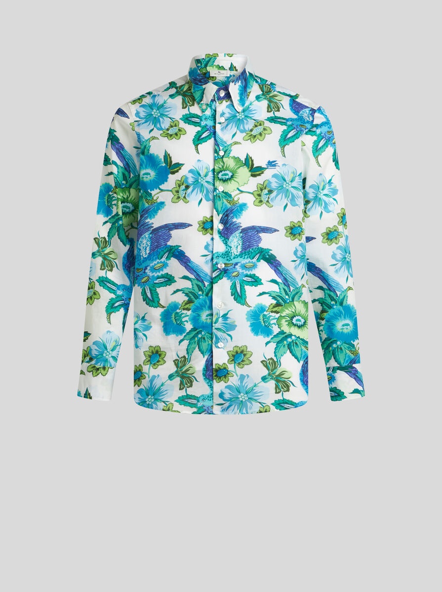 SHIRT WITH TROPICAL PRINT - 1