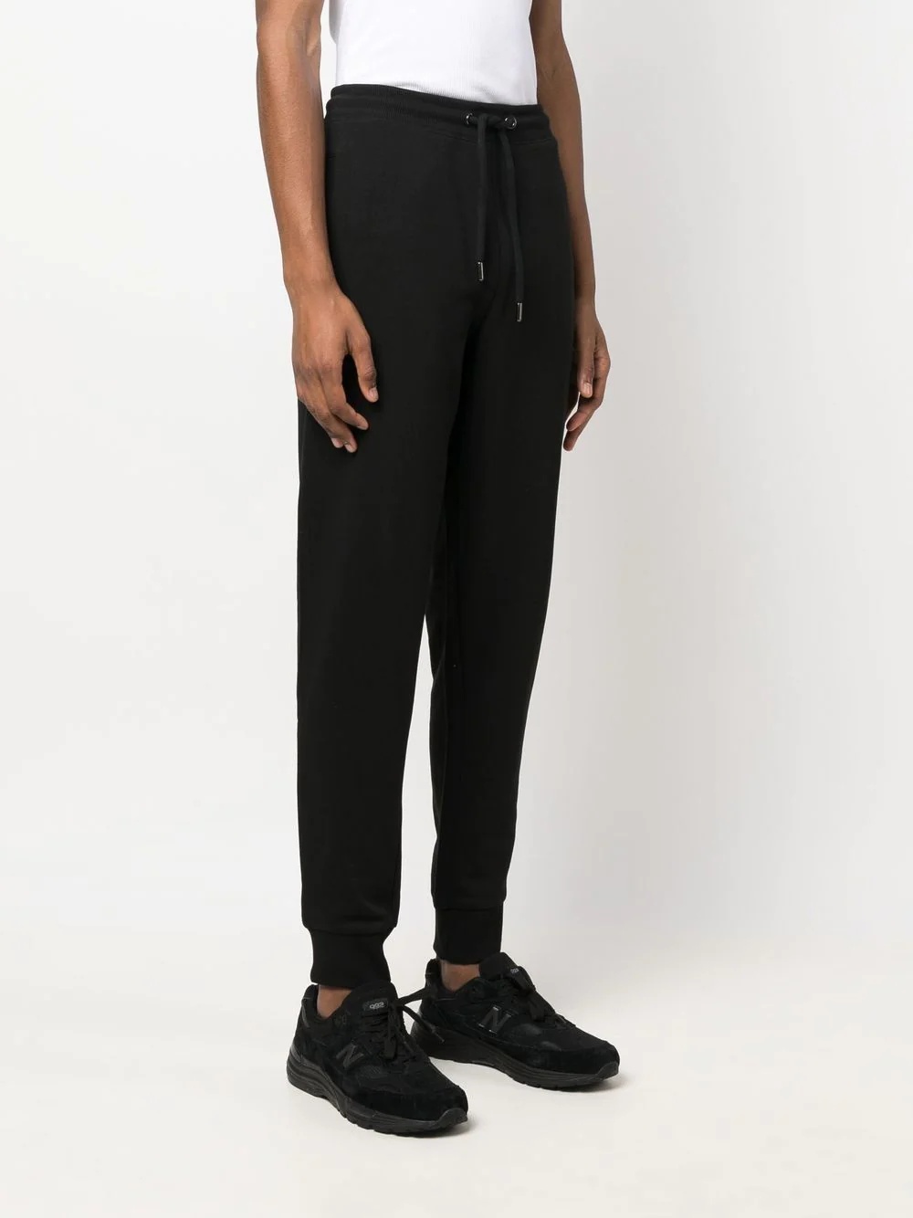 embroidered-logo cotton track pants - 3