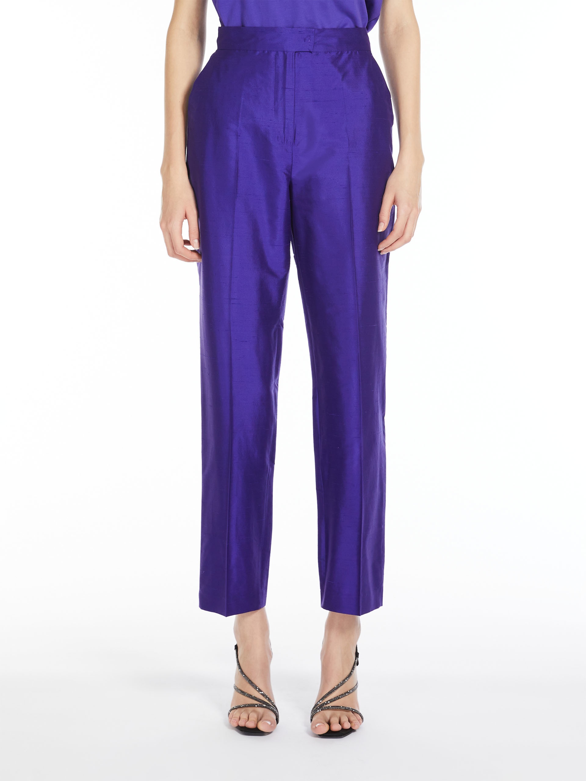 CALADIO Silk shantung trousers - 3
