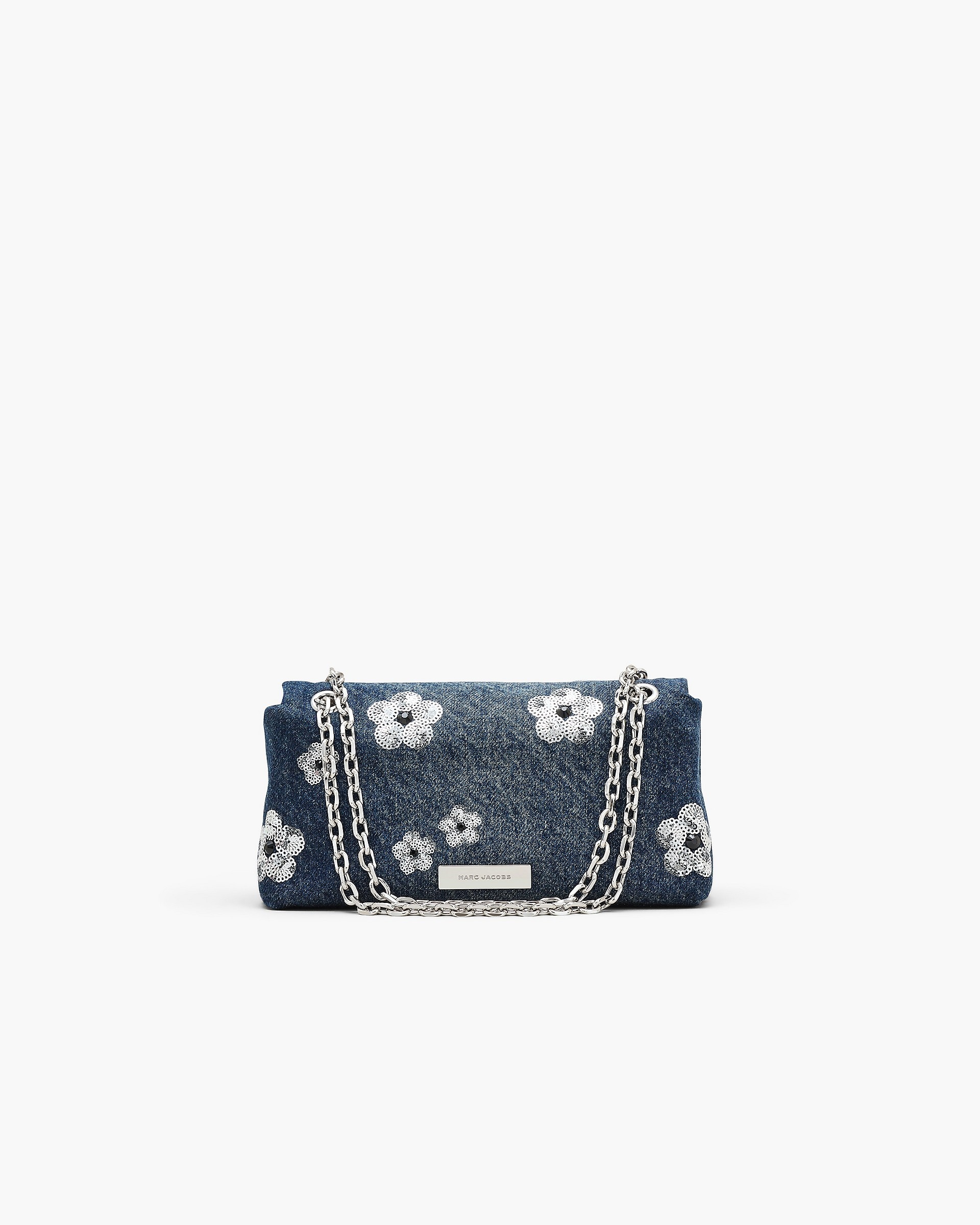 THE SEQUIN DAISY DENIM DUAL CHAIN MINI BAG - 3