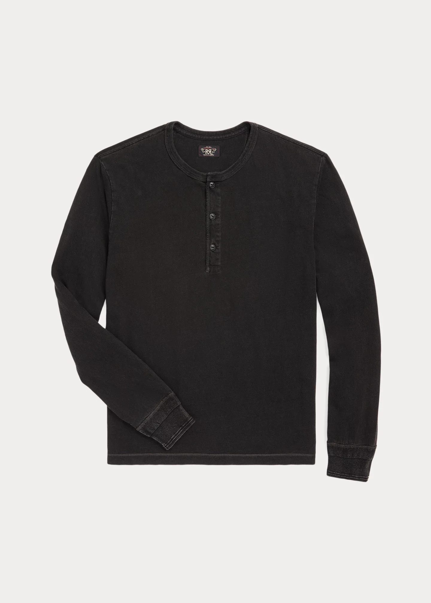 Indigo Jersey Henley Shirt - 1