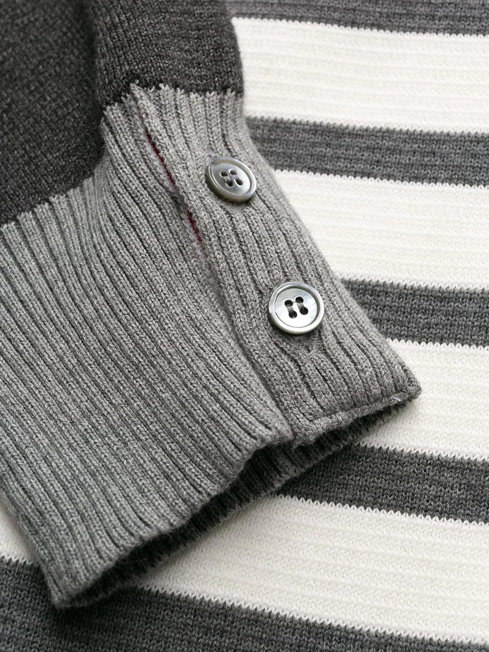 4-Bar V-neck cardigan - 7