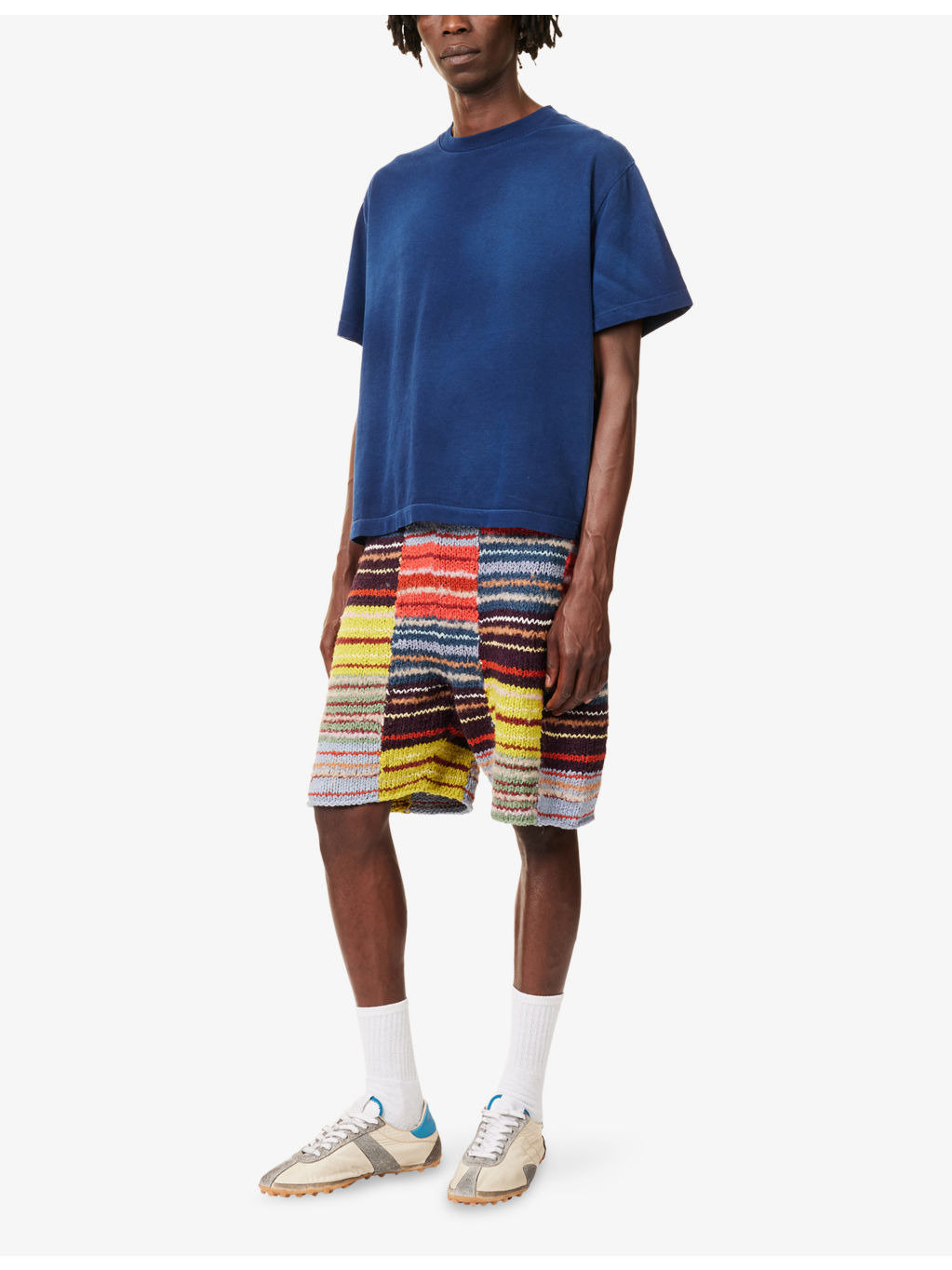 Oversized Sun-Bleached Cotton-Cashmere Blend T-Shirt - 2