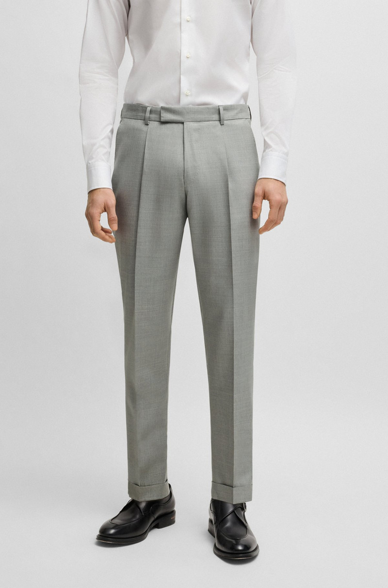 SLIM-FIT SUIT IN MICRO-PATTERNED WOOL AND SILK 6
