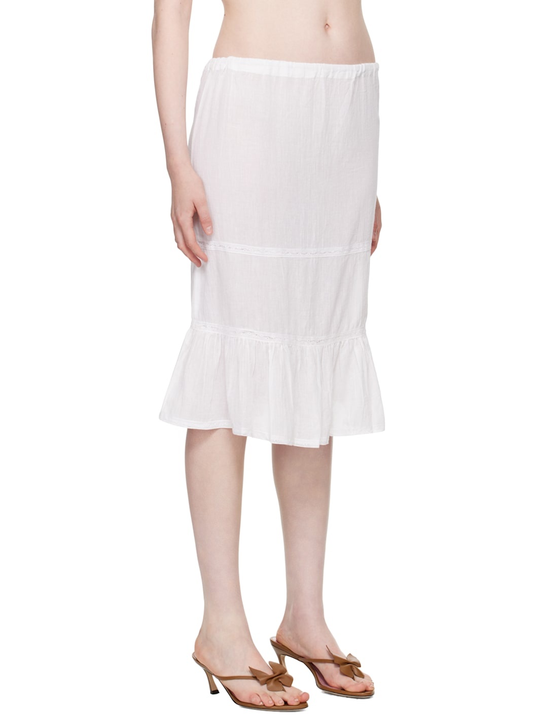 White Swan Midi Skirt - 2