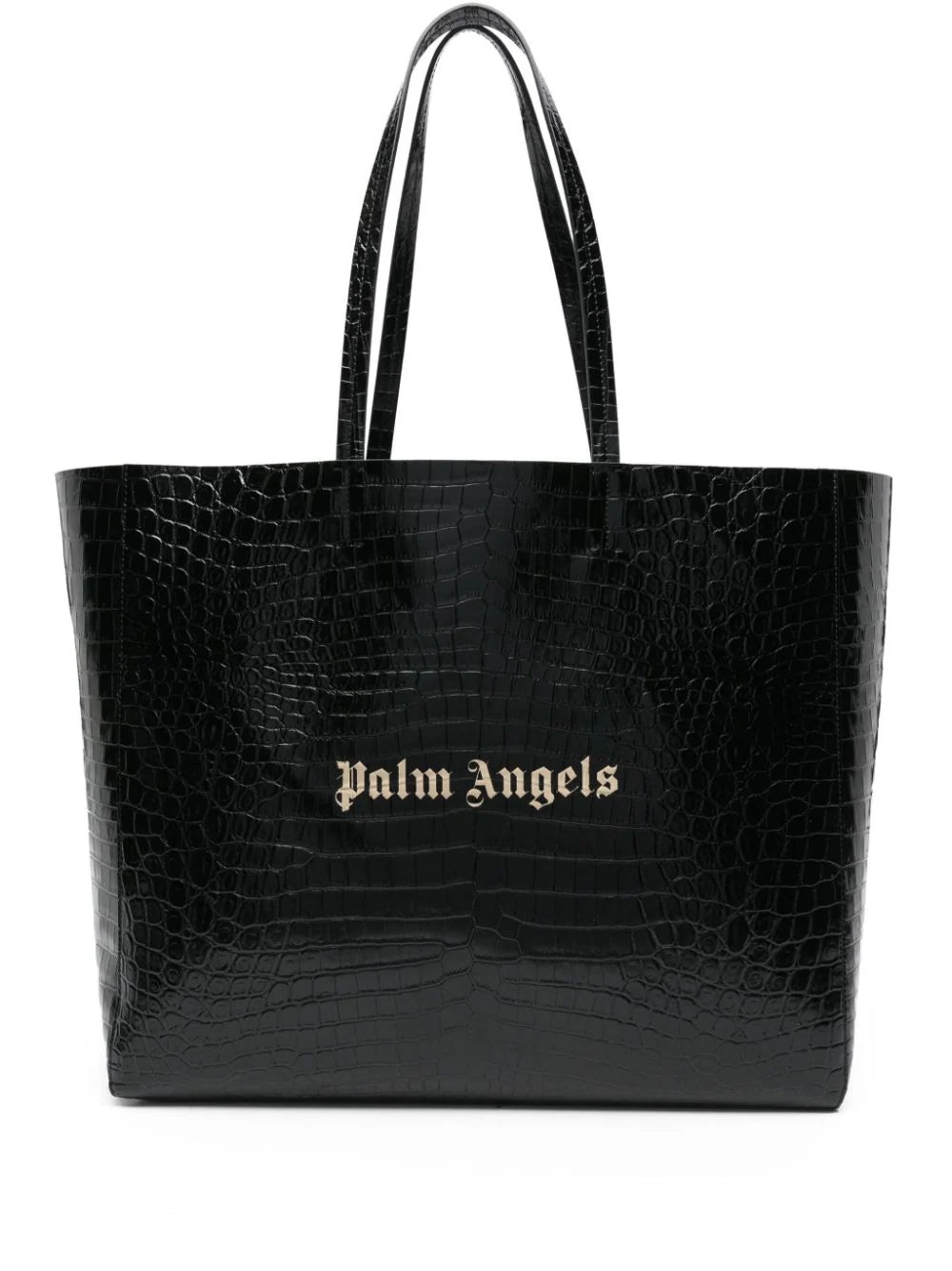 LOGO-APPLIQUÉ LEATHER TOTE BAG - 1