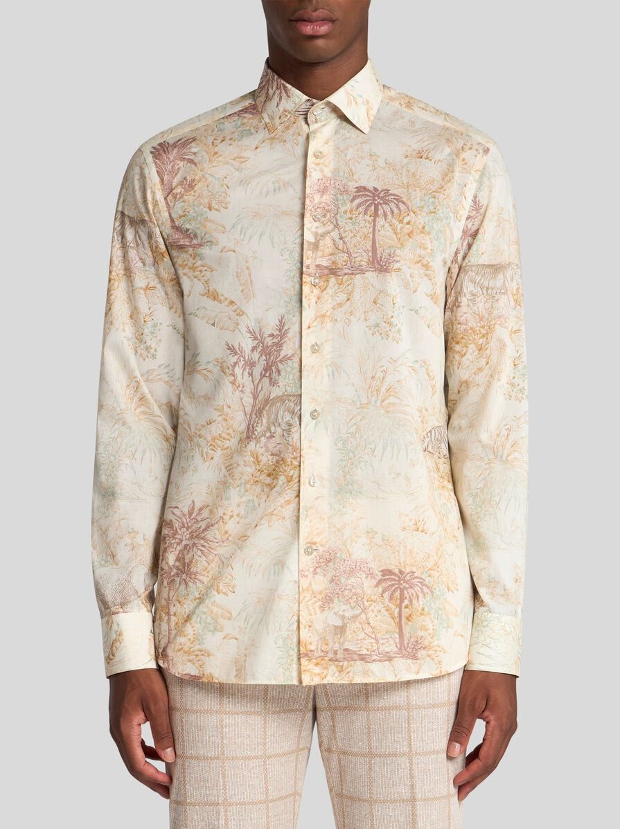 SAFARI-PRINT COTTON SHIRT - 2
