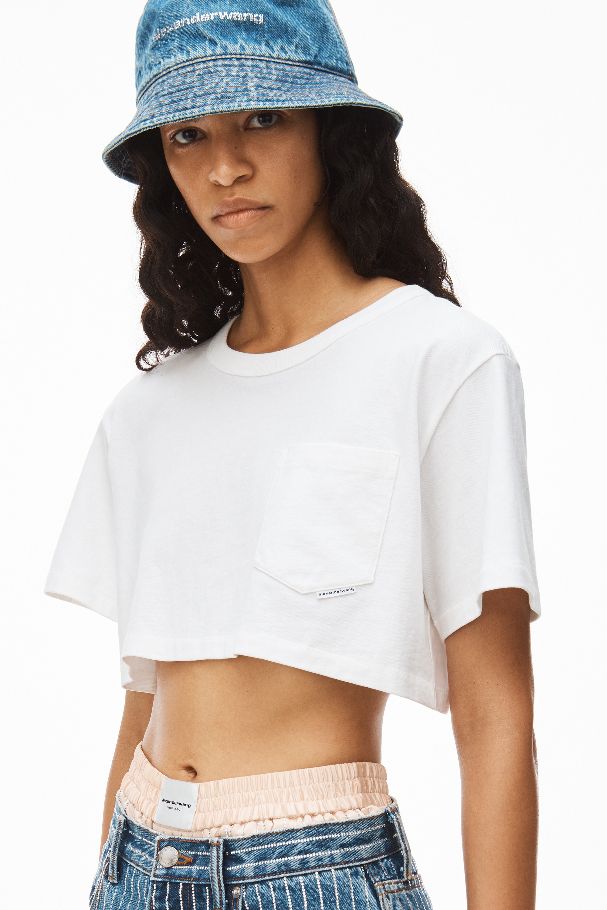 CROP TEE IN HIGH TWIST JERSEY - 3