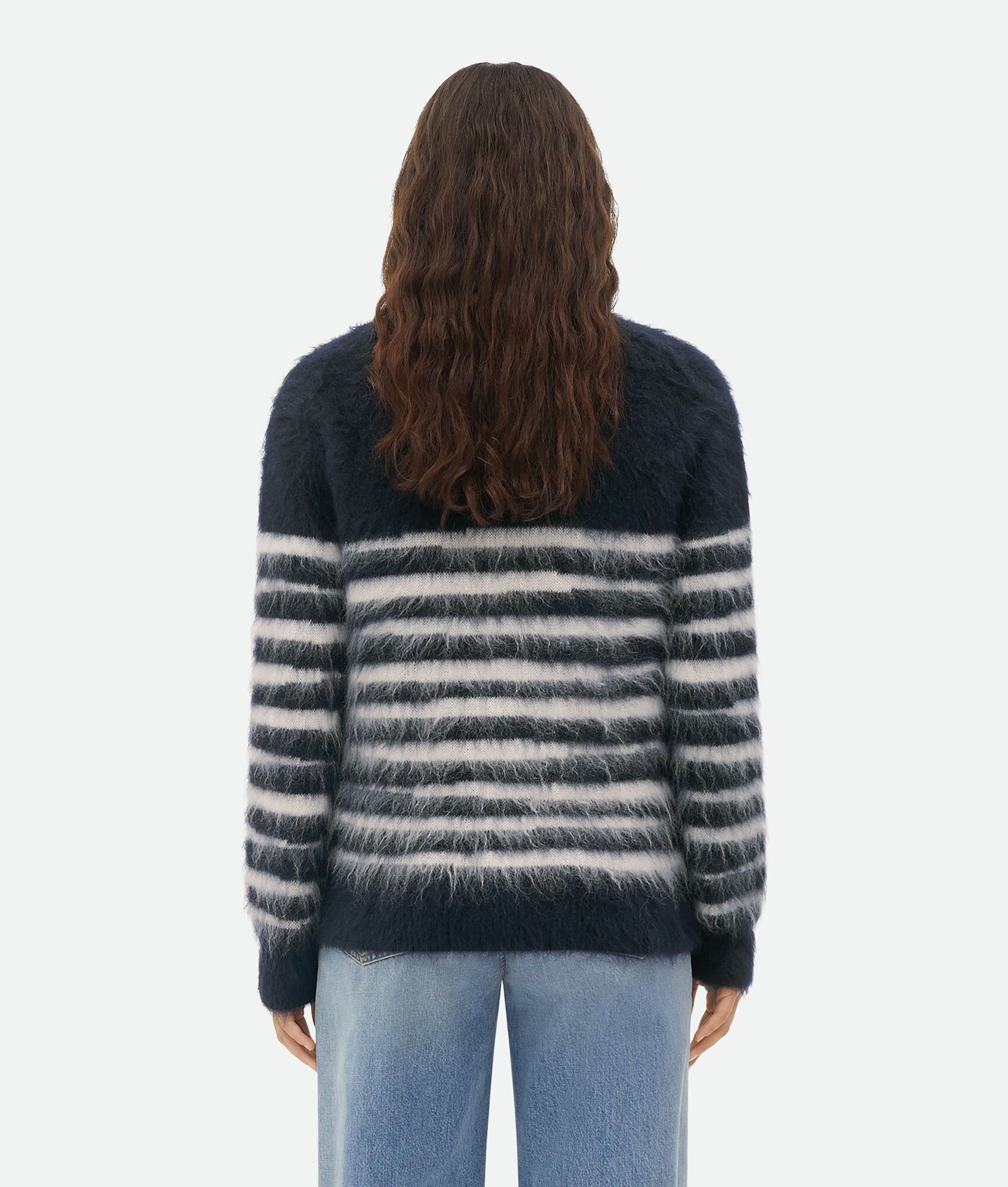 Heavy Marinière Mohair Cardigan - 3
