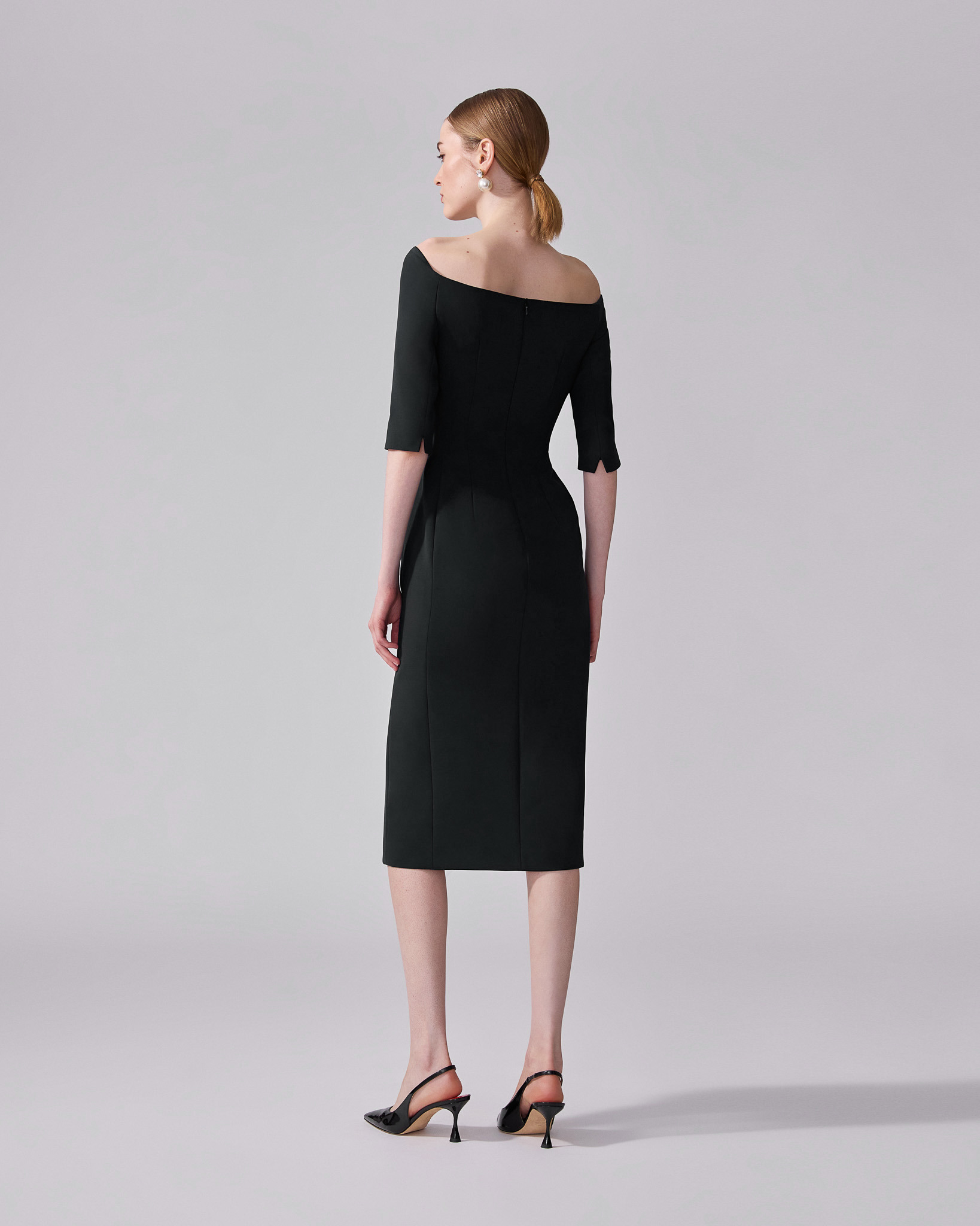 Off-Shoulder Midi Dress - 3
