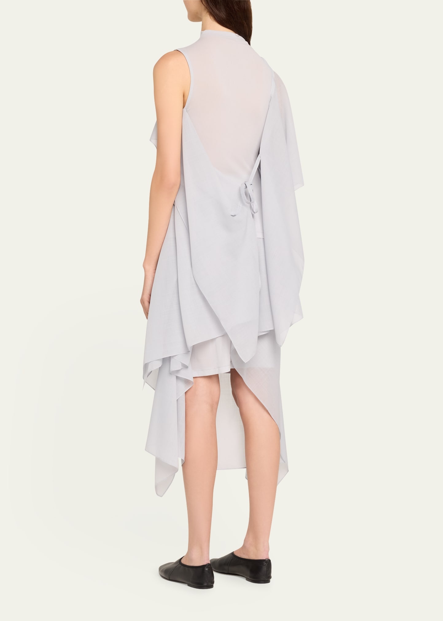 ISSEY MIYAKE Over The Body Draped Wool Top | bergdorfgoodman