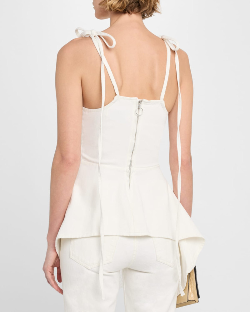 Denim and Lace Strappy Top 3