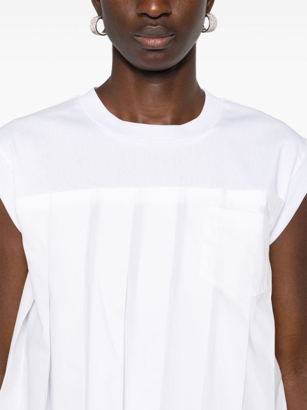 pleated T-shirt - 5