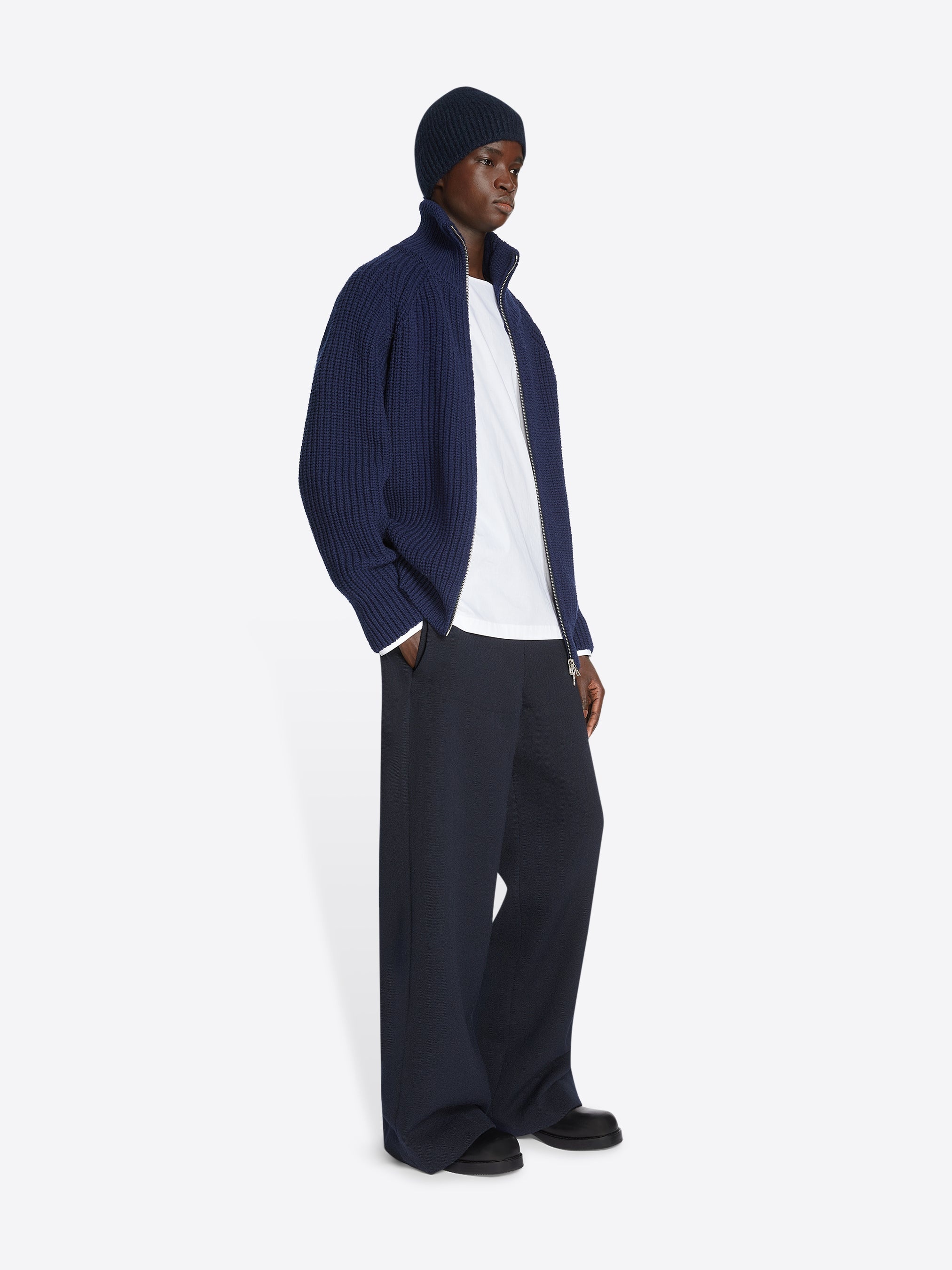 ZIPPED WOOL SWEATER - 3