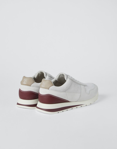 Brunello Cucinelli Punched suede runners outlook