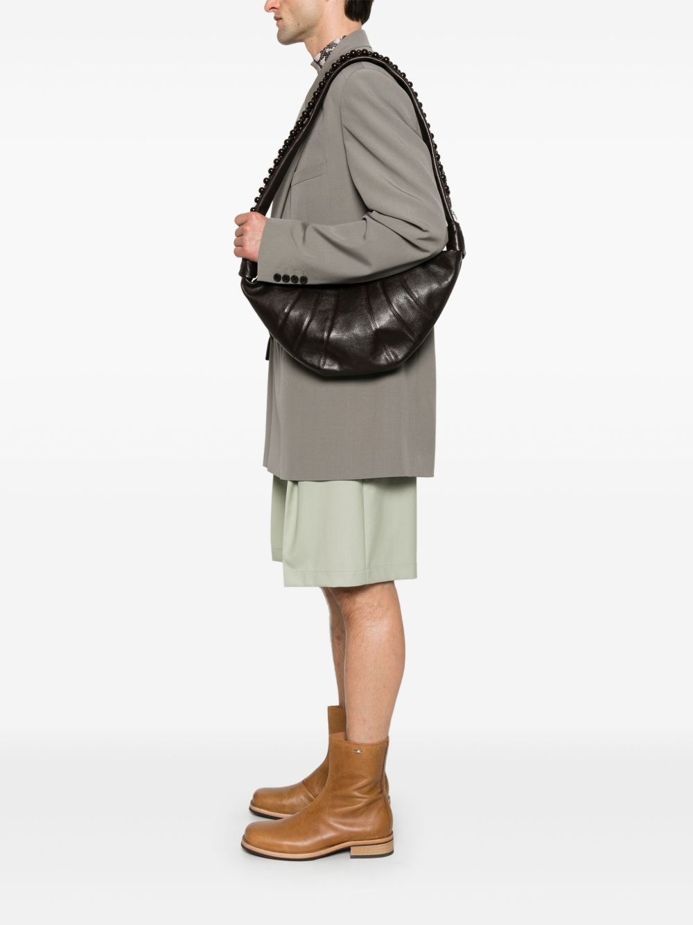 medium Pearls Croissant shoulder bag - 2