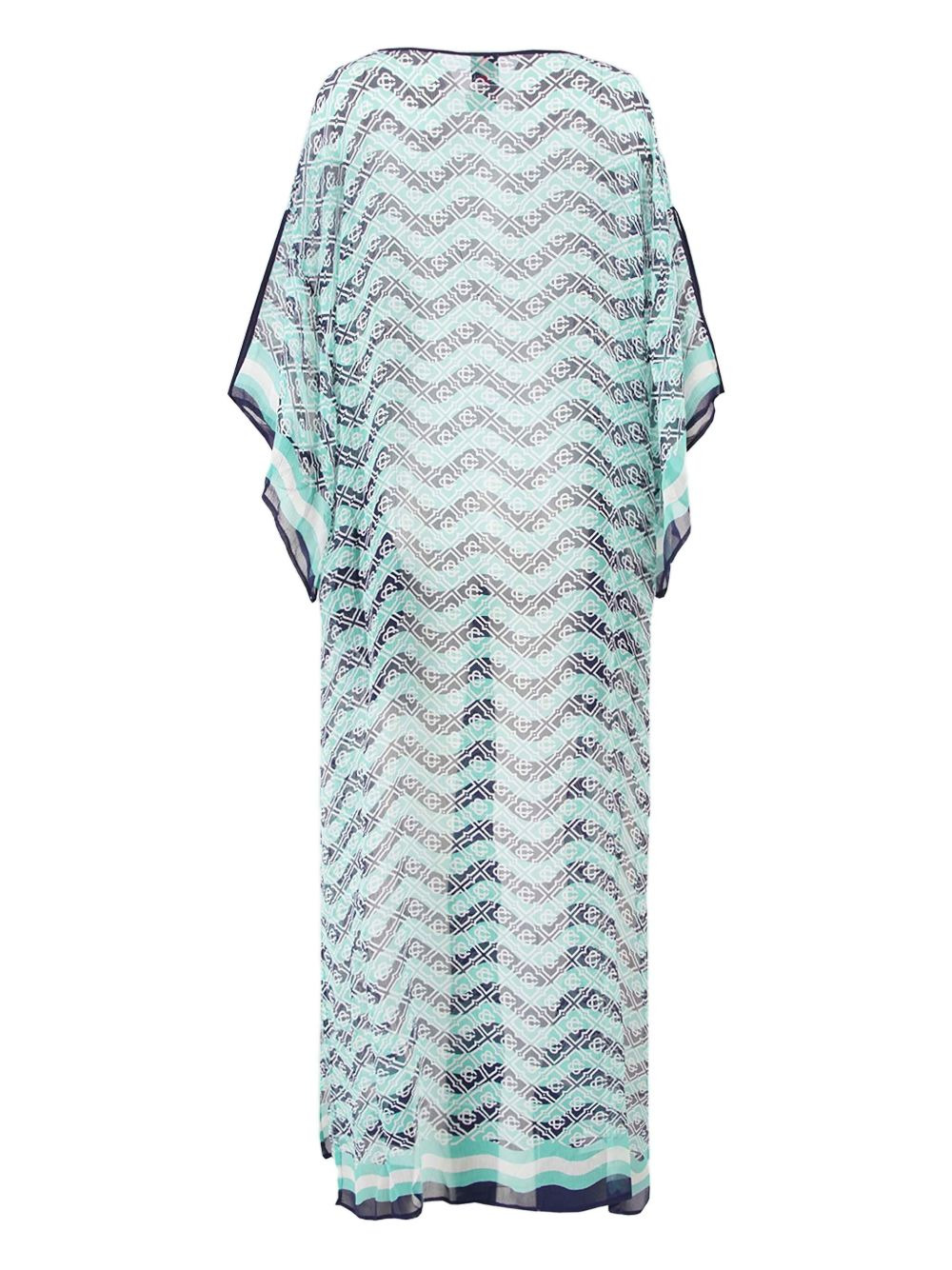 Monogram print beach kaftan - 2
