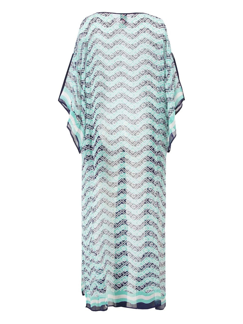 CASABLANCA Monogram print beach kaftan outlook
