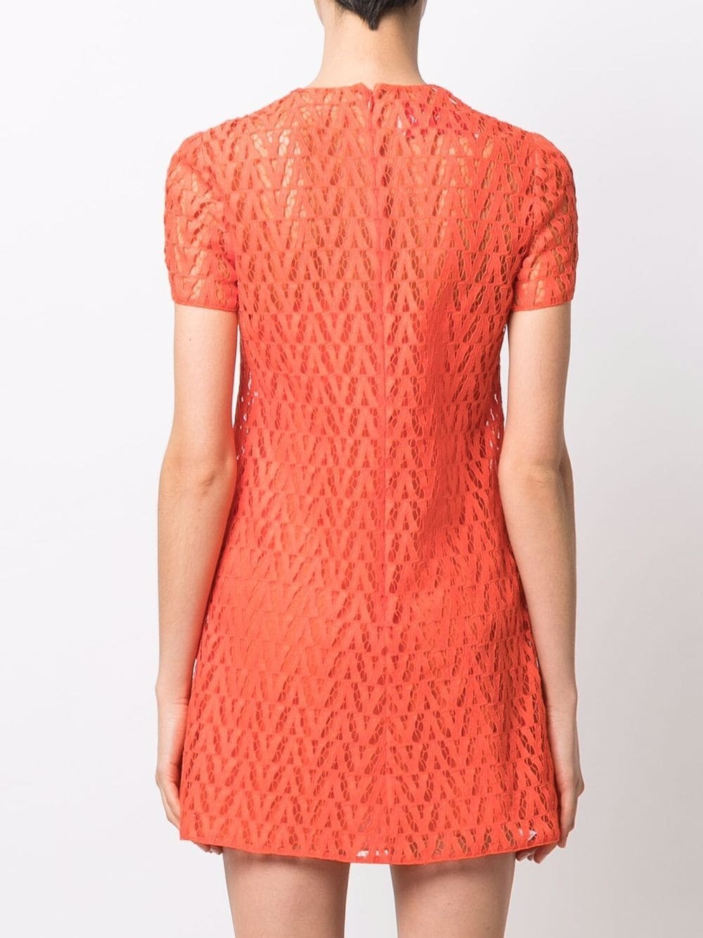 Optical logo pattern mini dress - 4