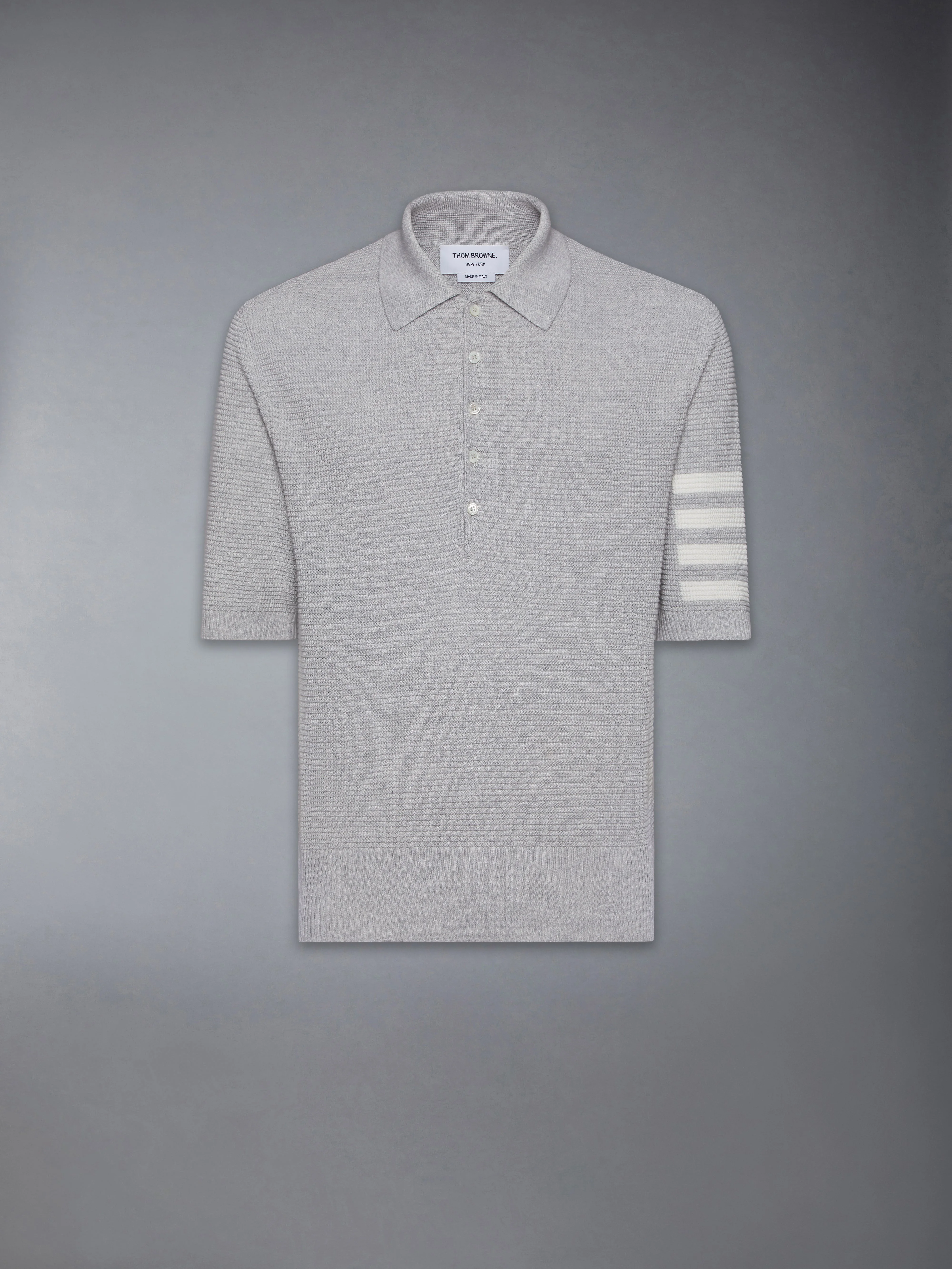 Linen Cotton 4-Bar Relaxed Fit Polo - 1